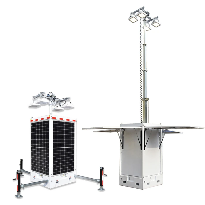 Cuboid Solar Light Tower For Parking Lot