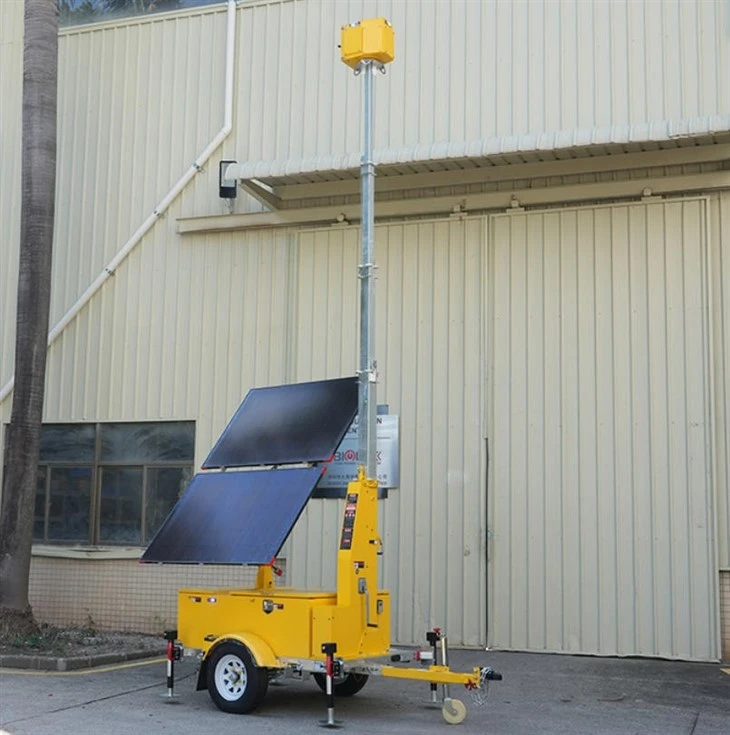 Color Customized Mobile Solar CCTV Tower best