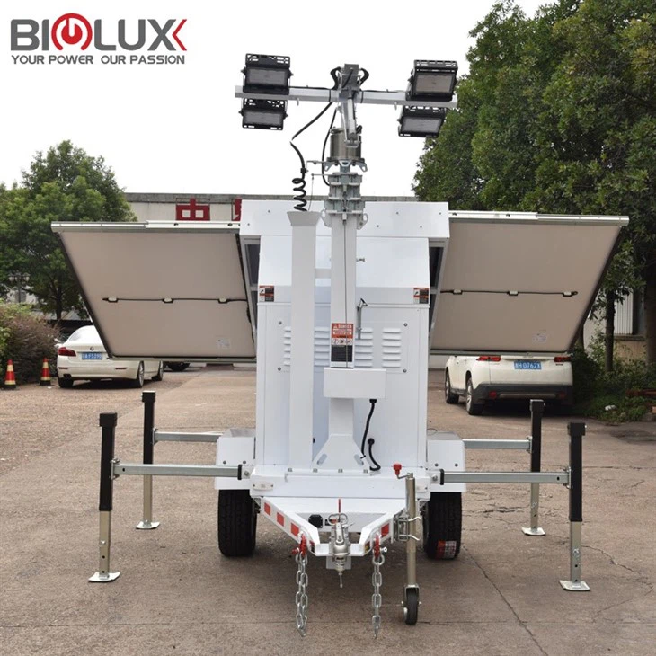 Lighting Towers For Construction Sites Parking Lots Mobile Solar Trailer