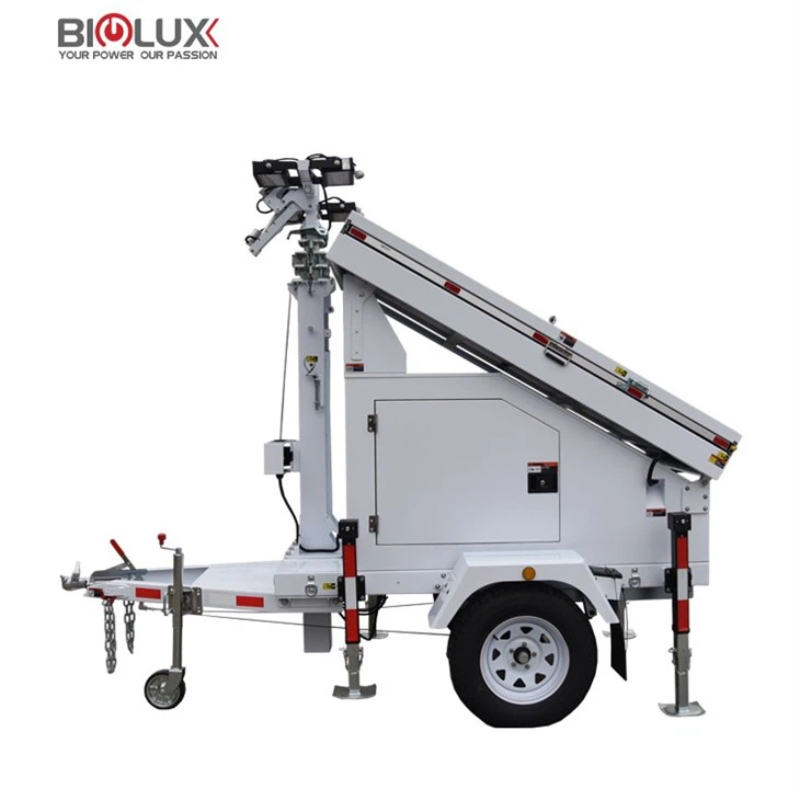 Trailer-mounted Solar-powered Lighthouse