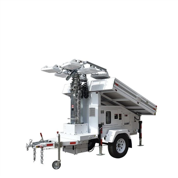 Solar Light Trailer For Work Site